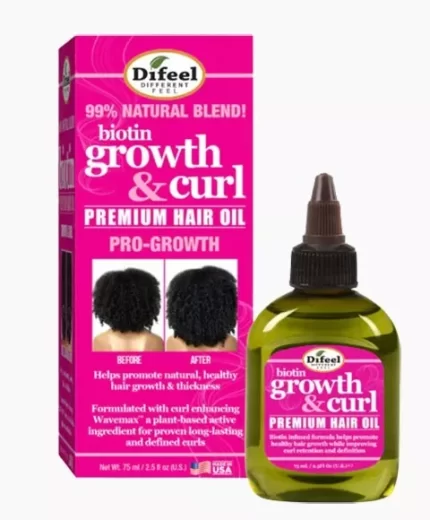 Difeel Biotin Growth & Curl Premium Pro Growth Hair Oil