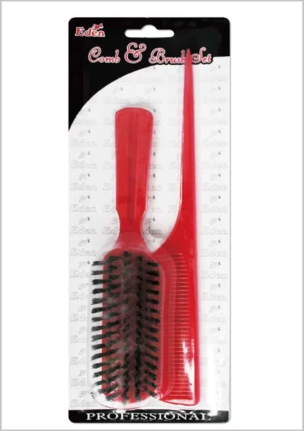 eden comb and brush set