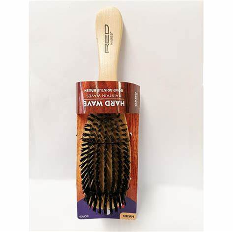 Red By Kiss Hard Wave Boar Bristle Brush