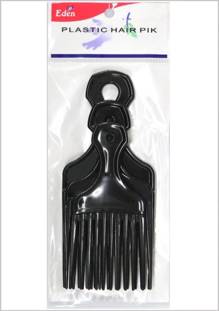 eden plastic hair pik black