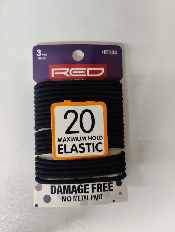 Red By Kiss Damage Free 3mm Maximum Hold Elastic 20 Nos