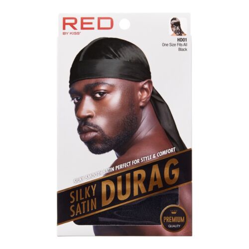 Red By Kiss Silky Satin Durag black